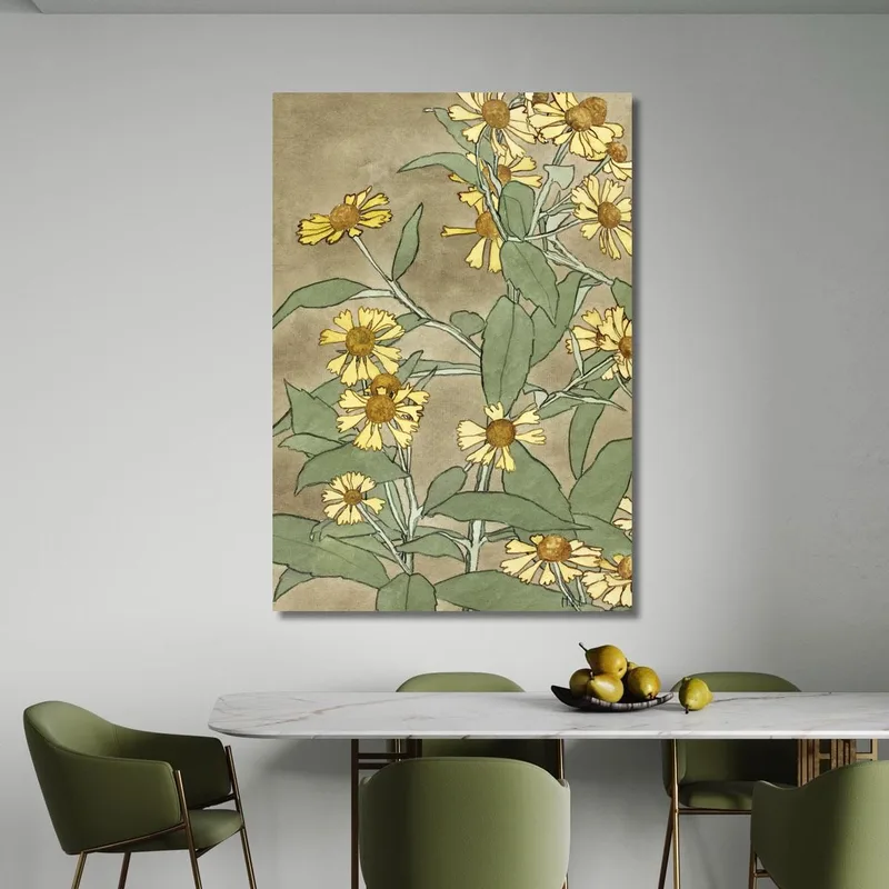 Gänseblümchen Mit Orangefarbener Mitte Und Gelben Blütenblättern Hannah Borger Overbeck