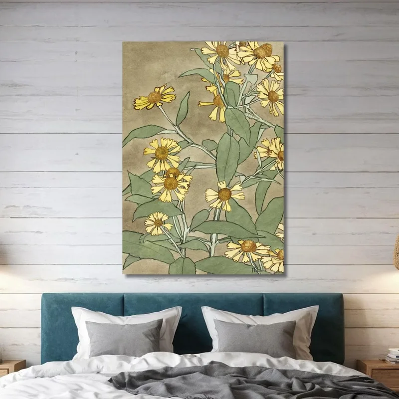 Gänseblümchen Mit Orangefarbener Mitte Und Gelben Blütenblättern Hannah Borger Overbeck