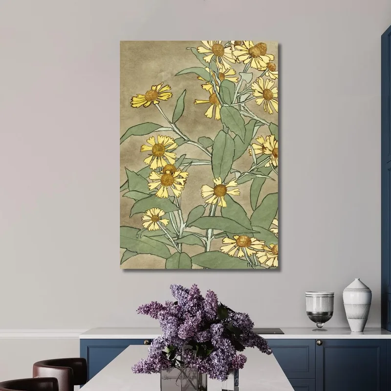 Gänseblümchen Mit Orangefarbener Mitte Und Gelben Blütenblättern Hannah Borger Overbeck