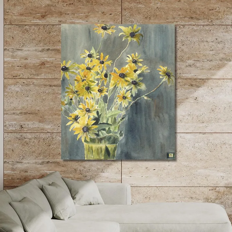Vase Mit Rudbeckien Hannah Borger Overbeck