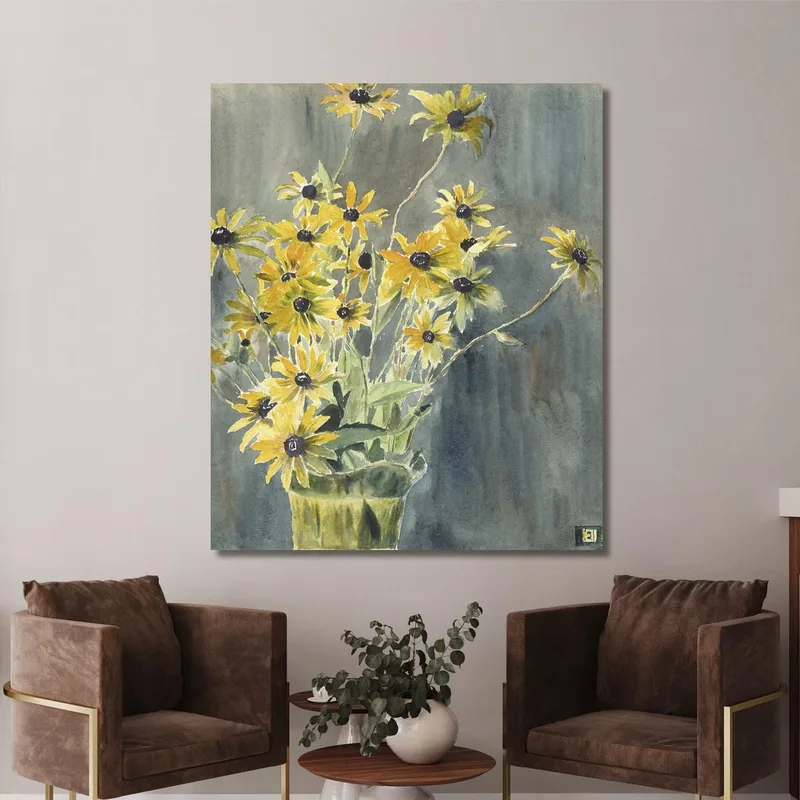 Vase Mit Rudbeckien Hannah Borger Overbeck