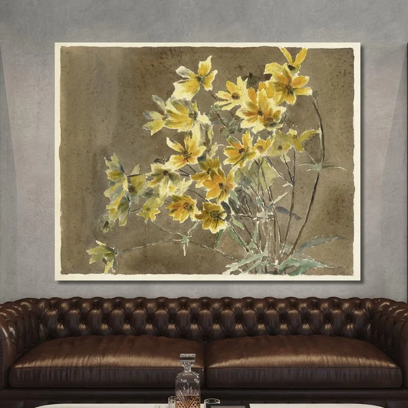 Fleur Jaune Avec Bordure Hannah Borger Overbeck