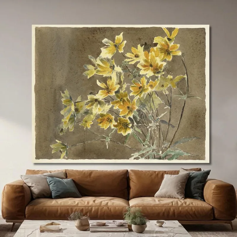 Fleur Jaune Avec Bordure Hannah Borger Overbeck