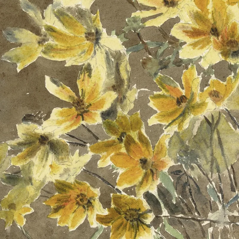 Fleur Jaune Avec Bordure Hannah Borger Overbeck