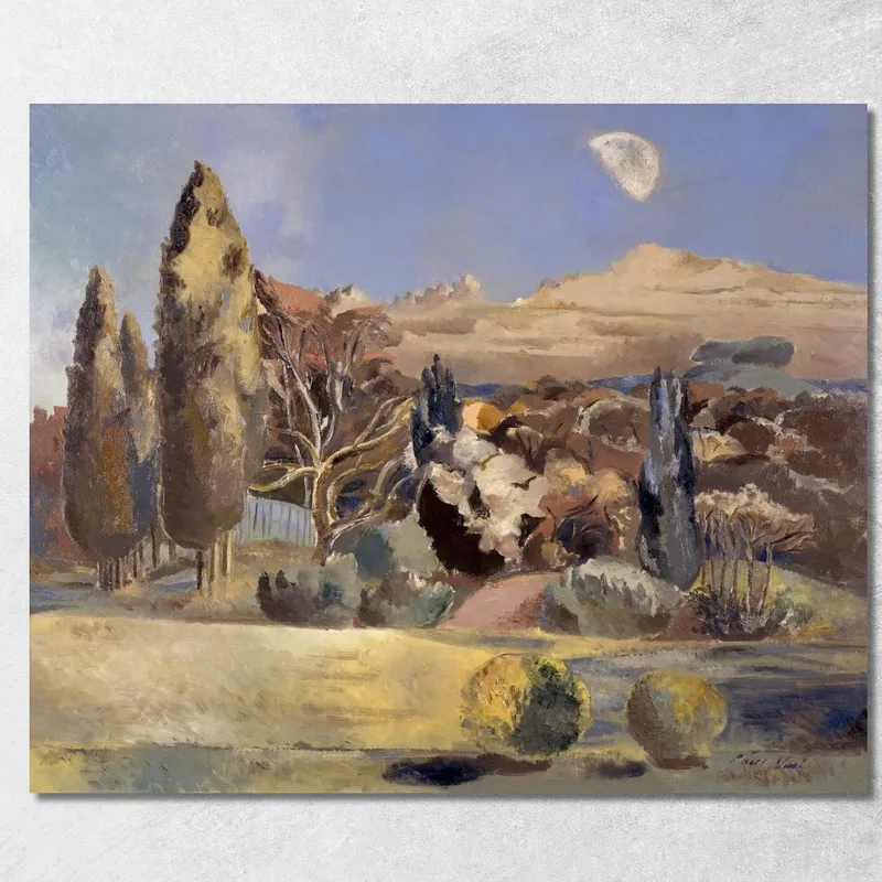 Landschaft Des Ersten Mondviertels Paul Nash drucken auf leinwand