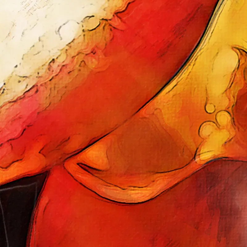 Abstract Painting Calle Of Fire