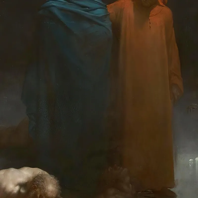 Dante Y Virgilio En El Noveno Círculo Del Infierno Doré Gustave