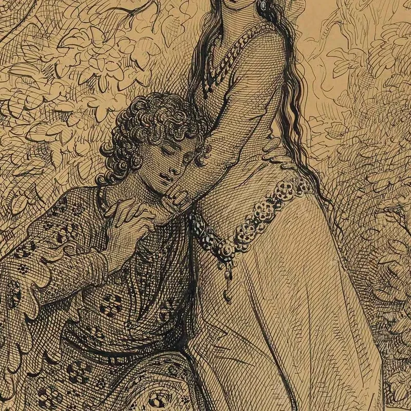 Roger Abrazado Por Bradamante Doré Gustave