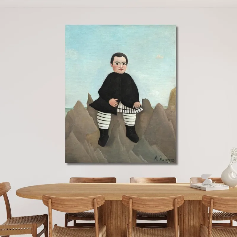 Ragazzo Sulle Rocce1 Henri Rousseau