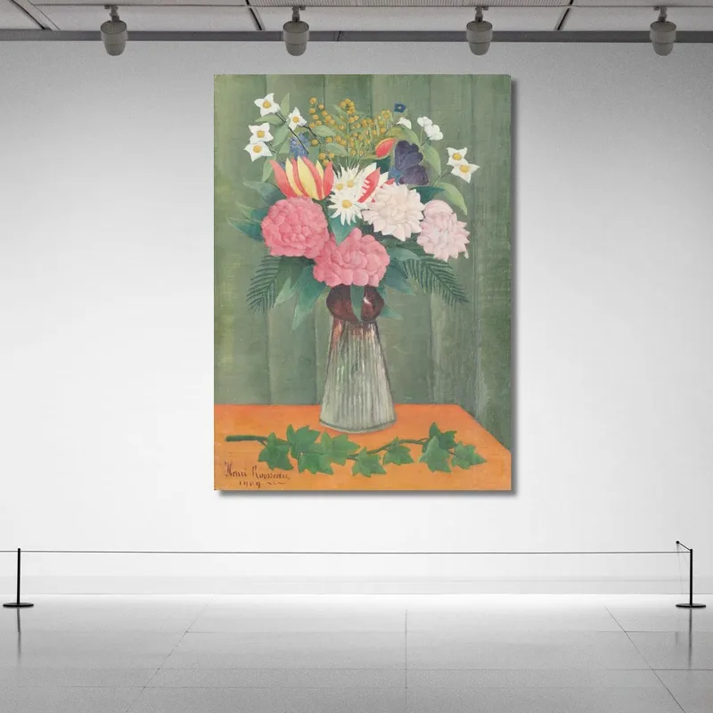 Fiori In Un Vaso Henri Rousseau