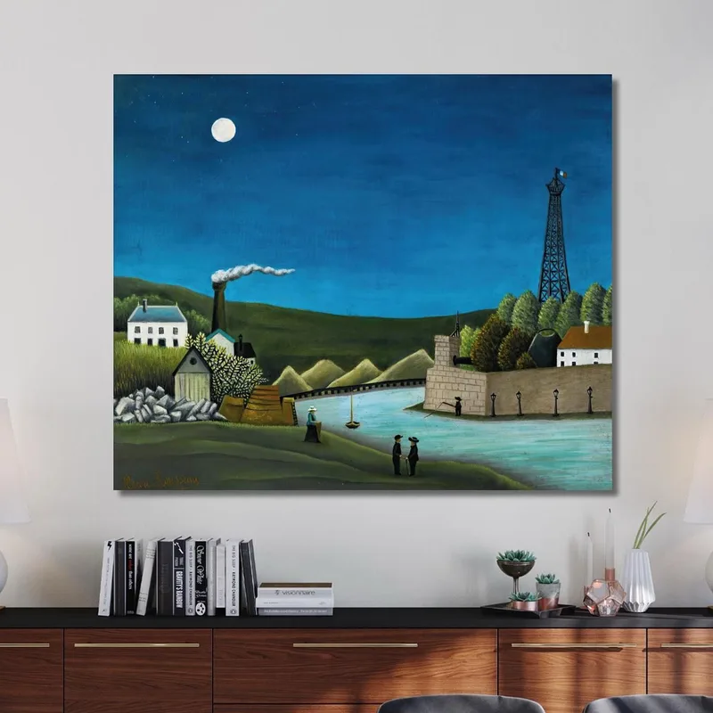 La Senna A Suresnes Henri Rousseau