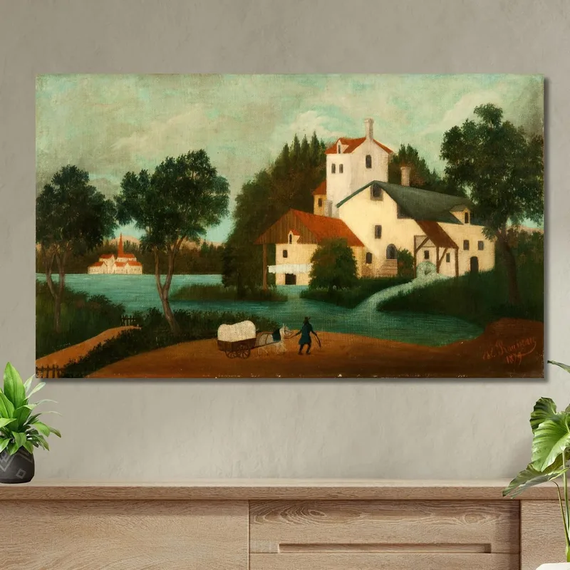 Paesaggio Con Mulino Ad Acqua Henri Rousseau