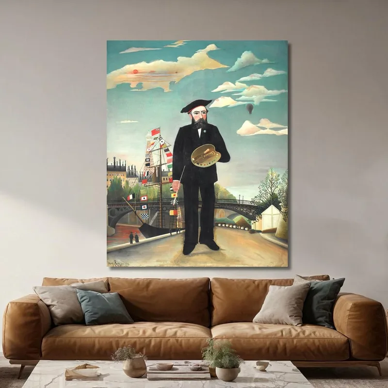 Myself Portrait Landscape Henri Rousseau