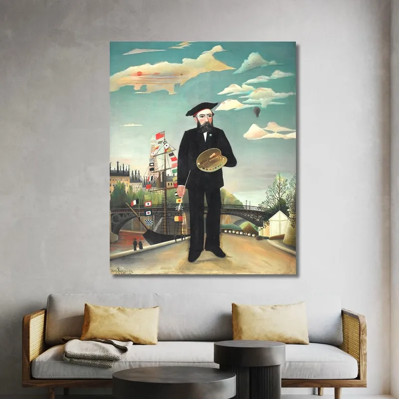 Myself Portrait Landscape Henri Rousseau