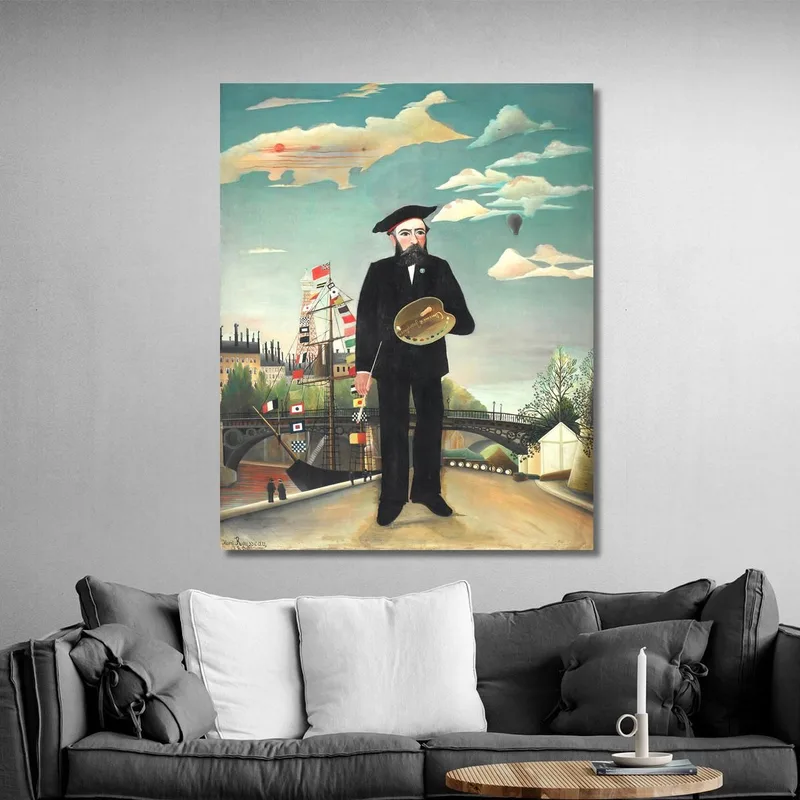 Myself Portrait Landscape Henri Rousseau