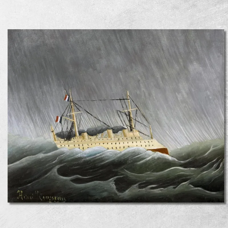 Nave Nella Tempesta Nave Nella Tempesta 1899 Henri Rousseau