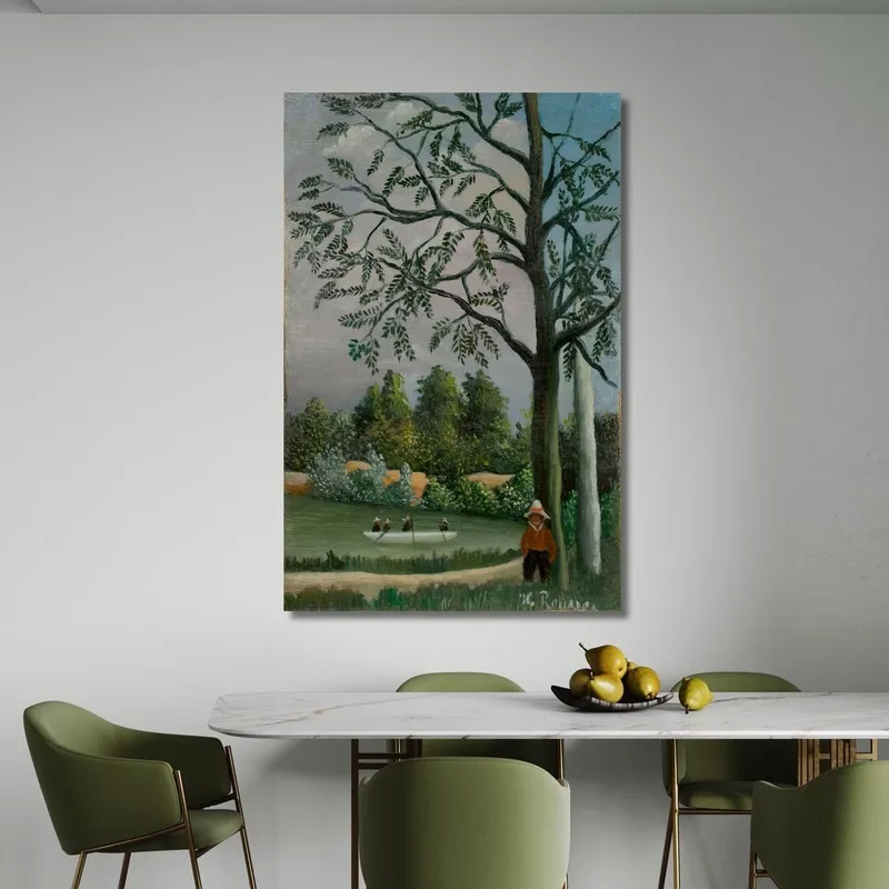Paesaggio Con Pescatori Henri Rousseau