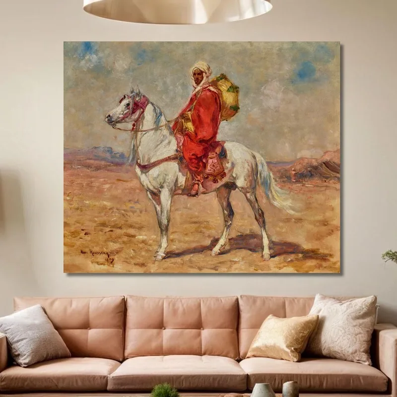 Cavaliere E La Sua Cavalcatura Henri Rousseau