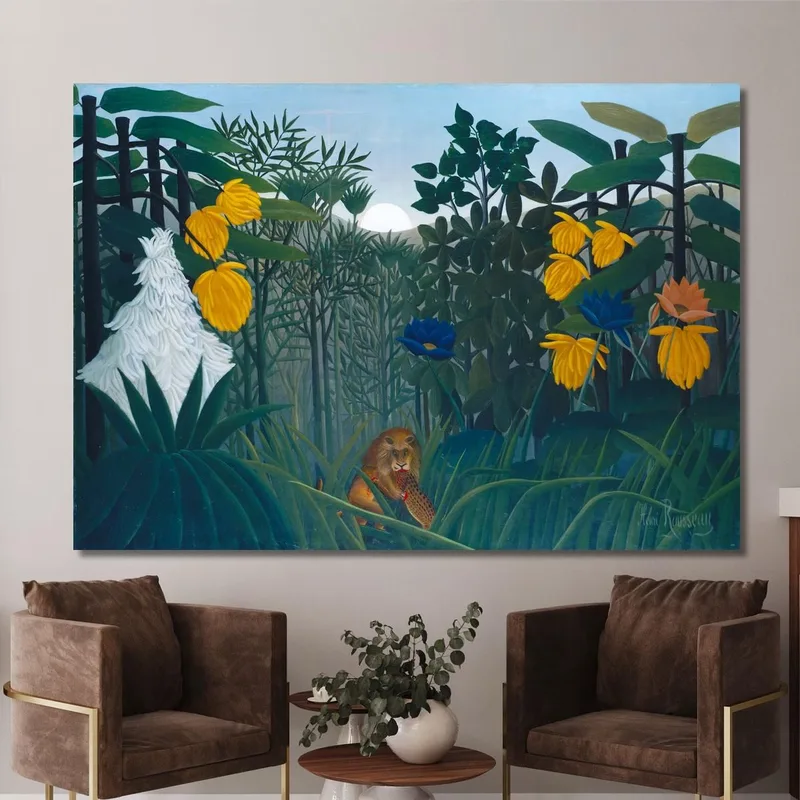 Il Pasto Del Leone Henri Rousseau