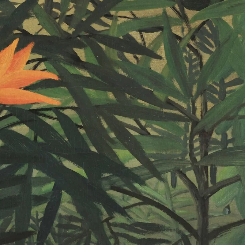 Paesaggio Tropicale Indiano Americano Alle Prese Con Un Gorilla Henri Rousseau