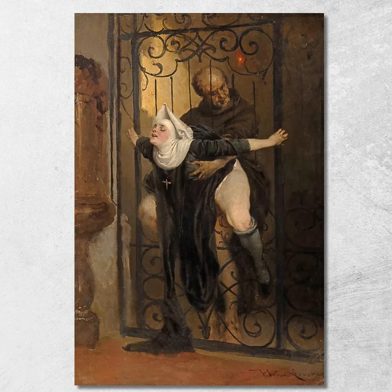 Il Peccato Heinrich Lossow quadro stampa su tela
