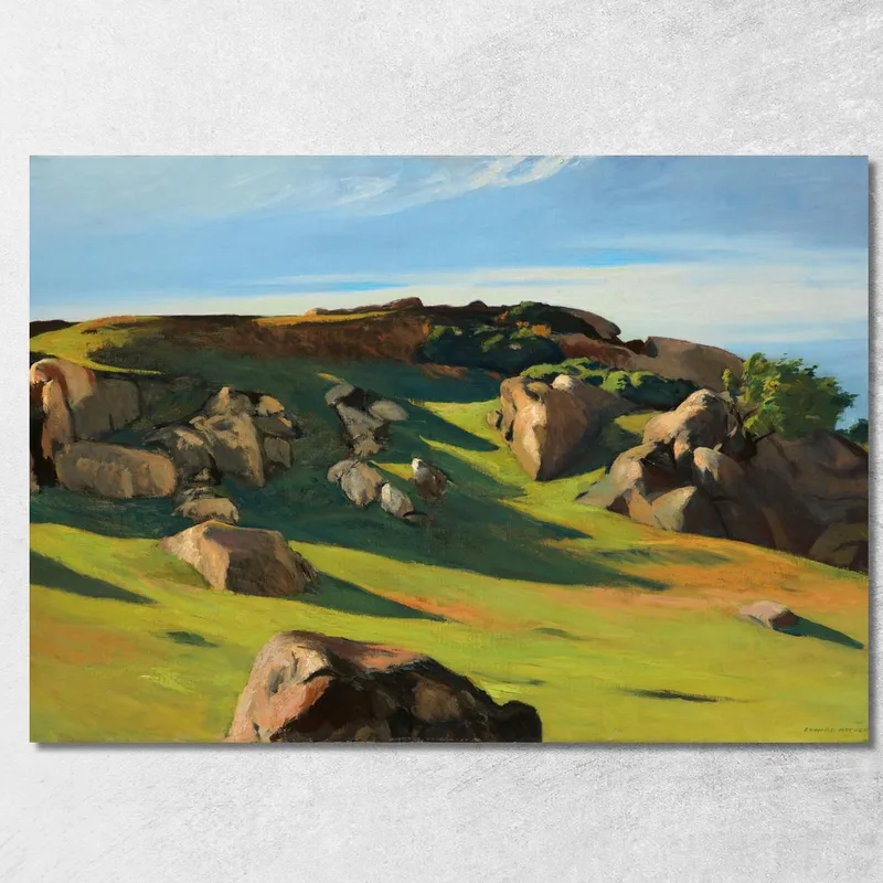 Cape Ann Granite Granito A Cape Ann Edward Hopper quadro stampa su tela