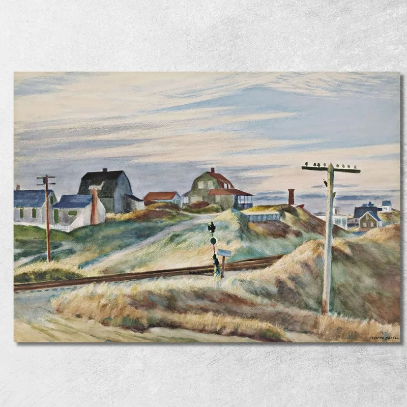 Cottages At North Truro Cottage A North Truro Edward Hopper quadro stampa su tela