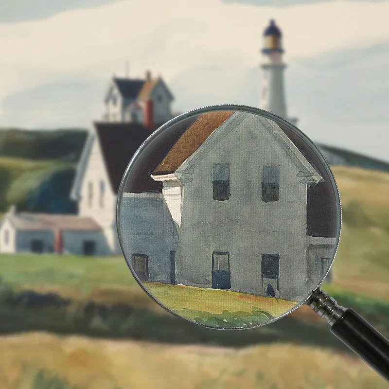 Hill And Houses Cape Elizabeth Maine Edward Hopper