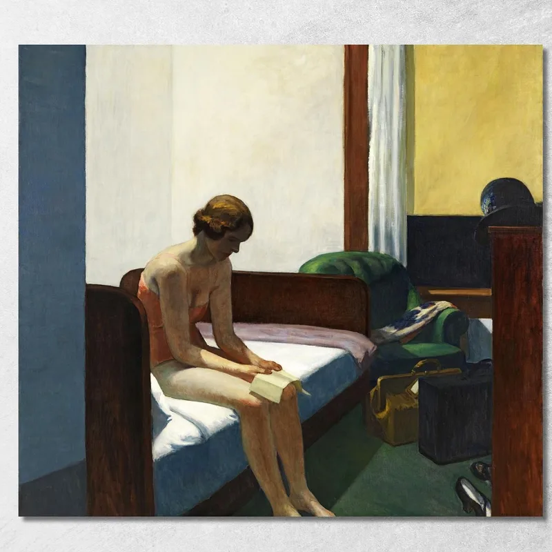 Hotel Room Camera D'Albergo Edward Hopper quadro stampa su tela