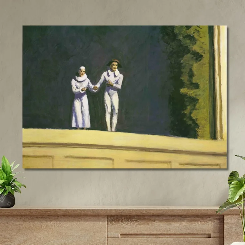 Two Comedians Edward Hopper