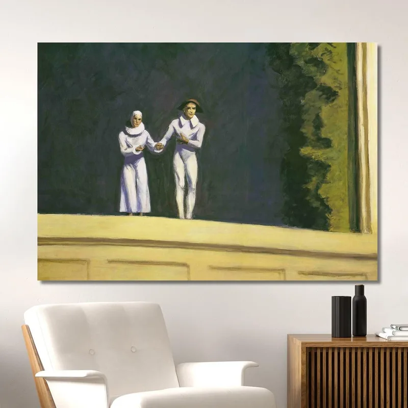 Two Comedians Edward Hopper