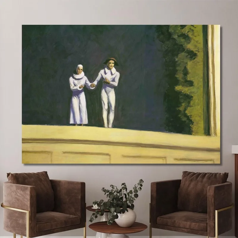 Two Comedians Edward Hopper