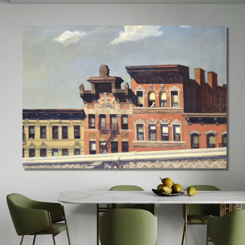 From Williamsburg Bridge Edward Hopper