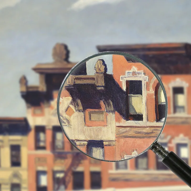 From Williamsburg Bridge Edward Hopper
