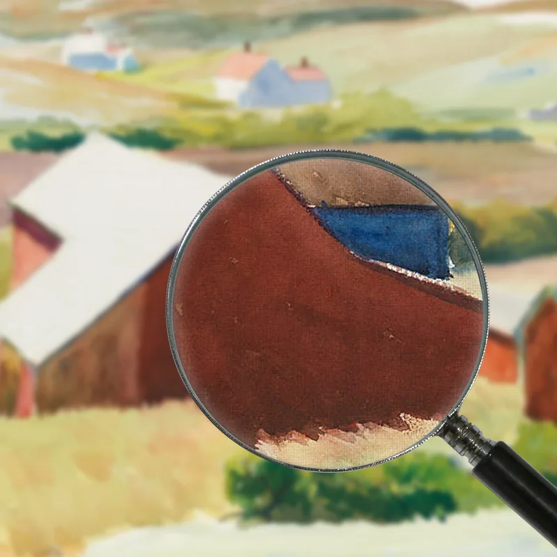 Cobb'S Barns And Distant Houses Edward Hopper