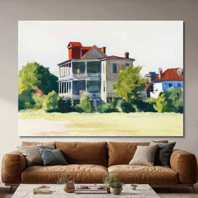 House With Veranda Charleston S.C. Edward Hopper