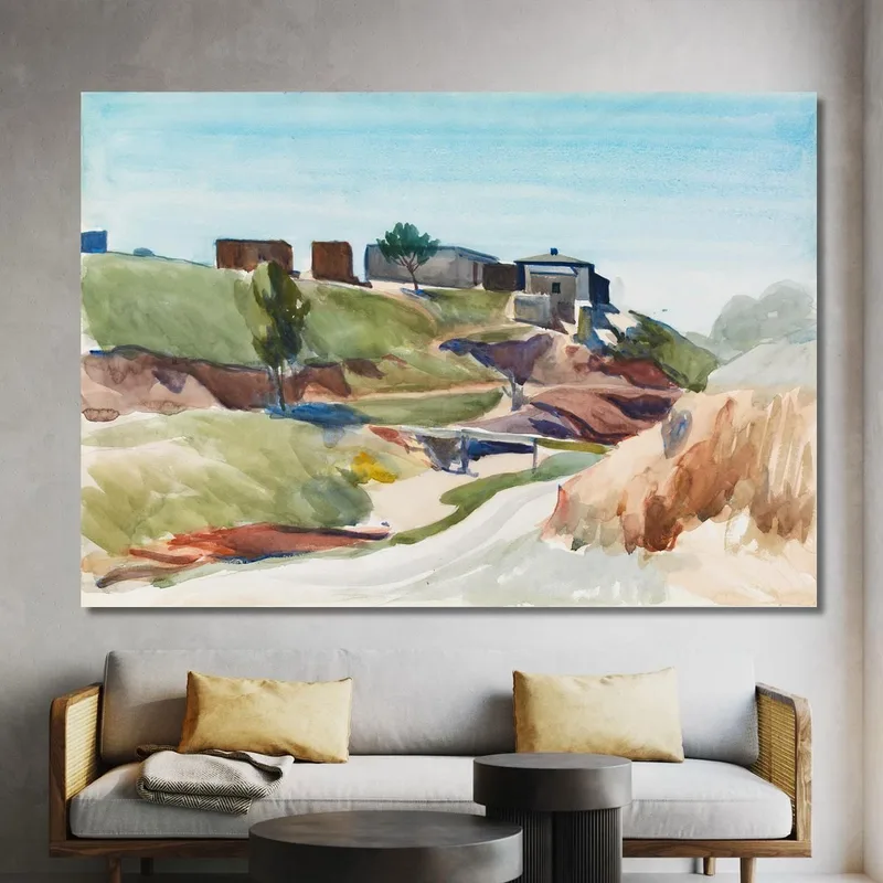 Houses Near A Dry Stream Edward Hopper