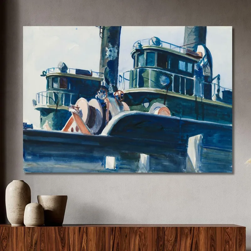 Two Trawlers Edward Hopper