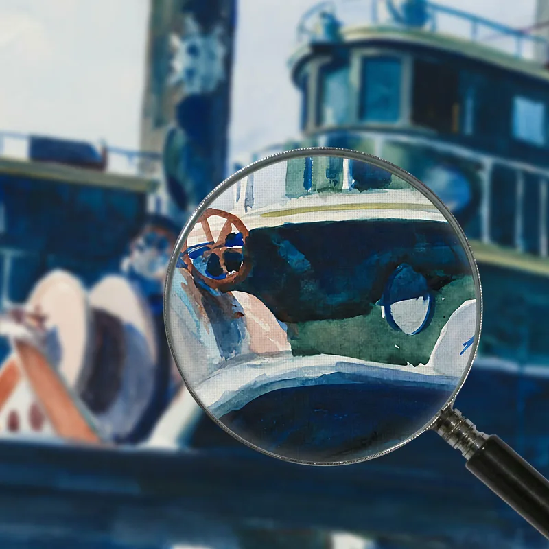 Two Trawlers Edward Hopper
