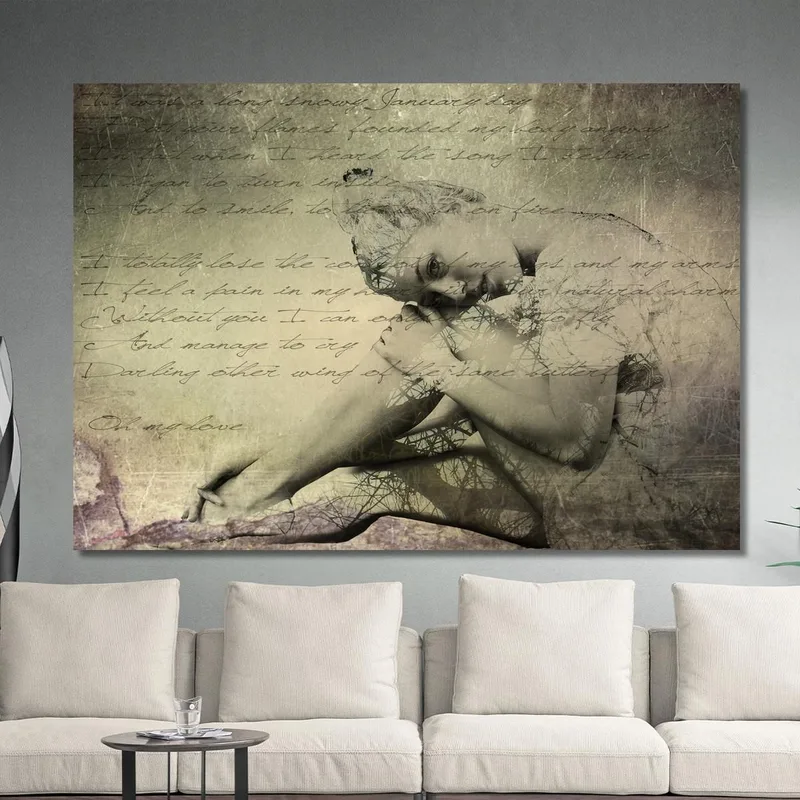 Peinture Abstraite Délicatesse Féminine
