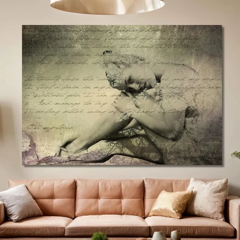 Peinture Abstraite Délicatesse Féminine