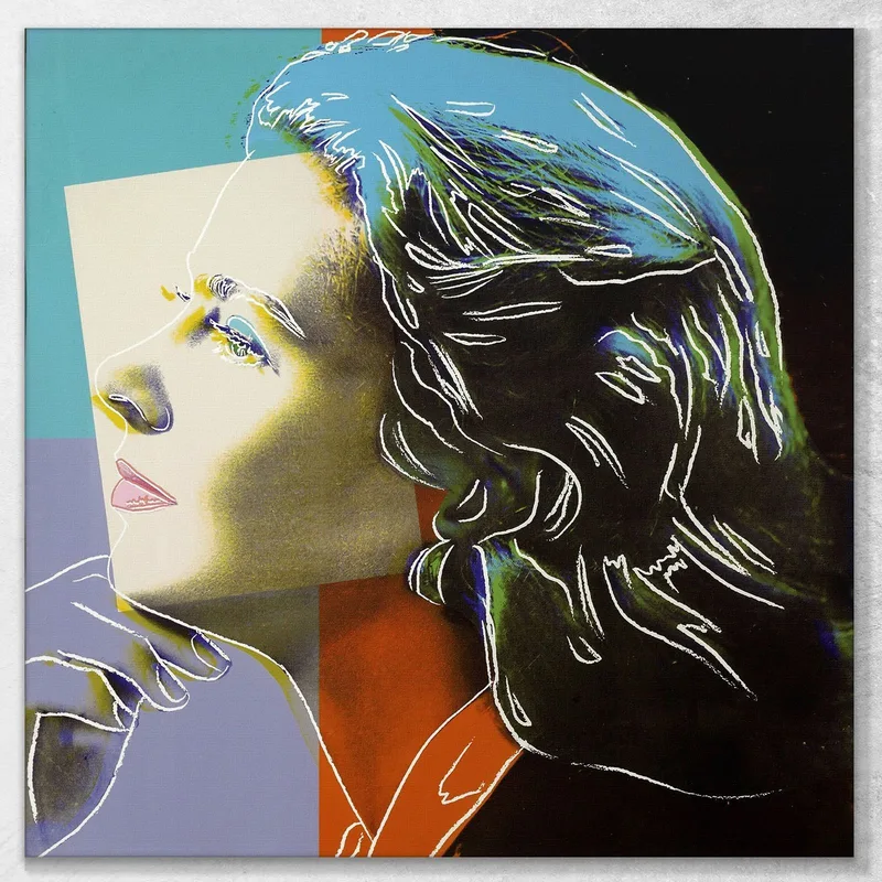 Ingrid Bergman (As Herself) 1983 Andy Warhol canvas print