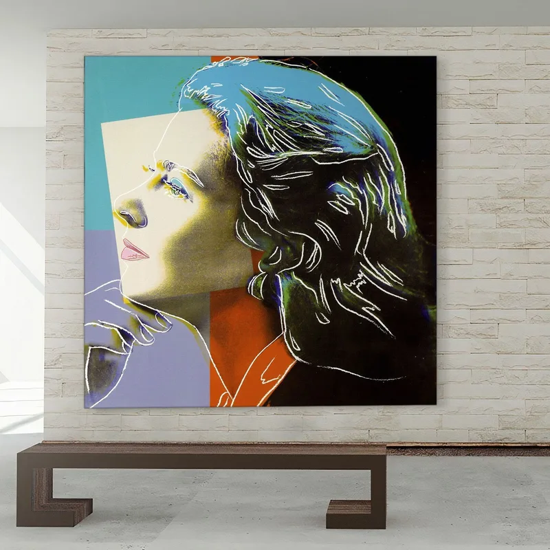 アート・デザイン・音楽 ANDY WARHOL PORTRAITS OF INGRID BERGMAN Ingrid Bergman (As Herself) 1983 Andy Warhol canvas print
