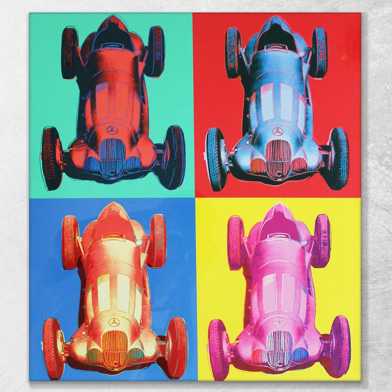 Benz Racing Car 1986 Andy Warhol cuadro en lienzo