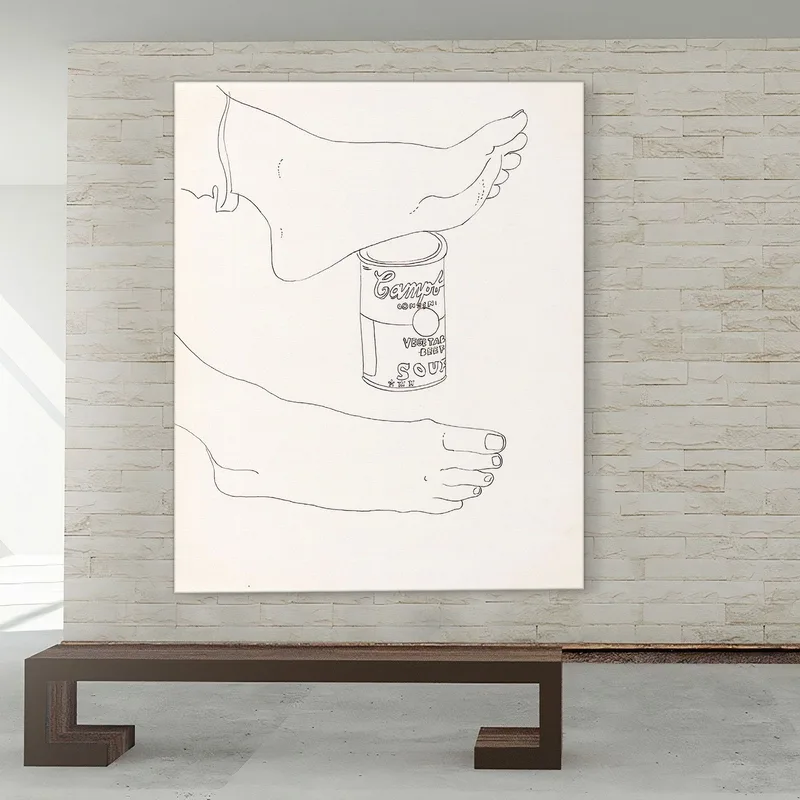 Feet With Campbells Soup Can 1960  Andy Warhol