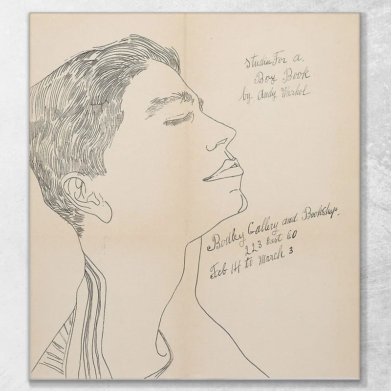 Poster For Studies For A Boy Book 1956  Andy Warhol