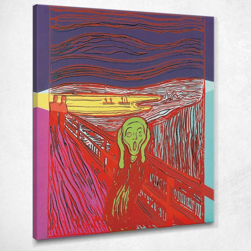 The Scream (After Munch) 2 1984 Andy Warhol drucken auf leinwand