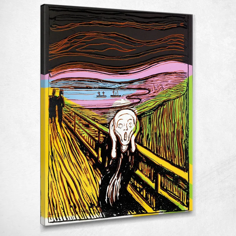 The Scream (After Munch) 5 1984 Andy Warhol drucken auf leinwand