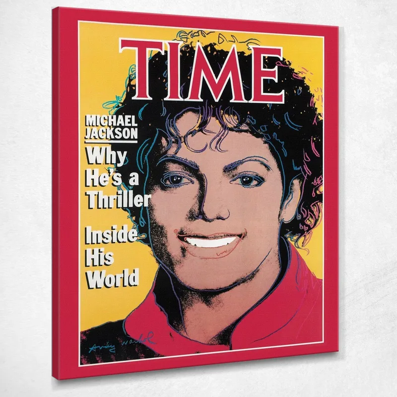 Time Magazine Cover 1985 Andy Warhol drucken auf leinwand