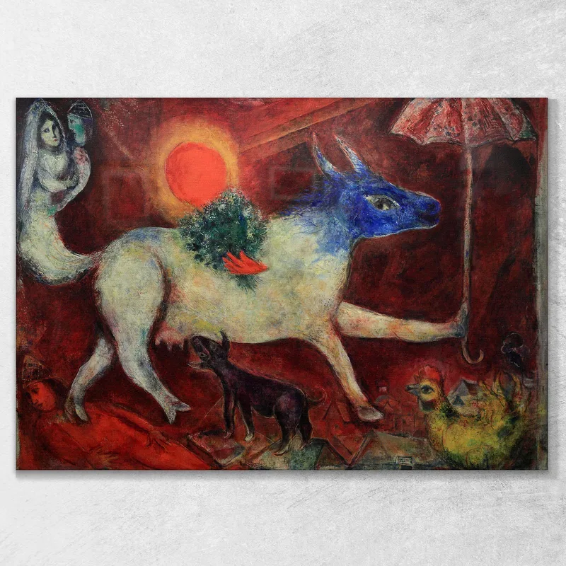 La Vaca Con Sombrilla Chagall Marc